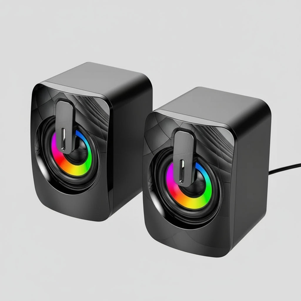 Speaker Stereo Sound With Microphone 3.5mm AUX Loudspeaker