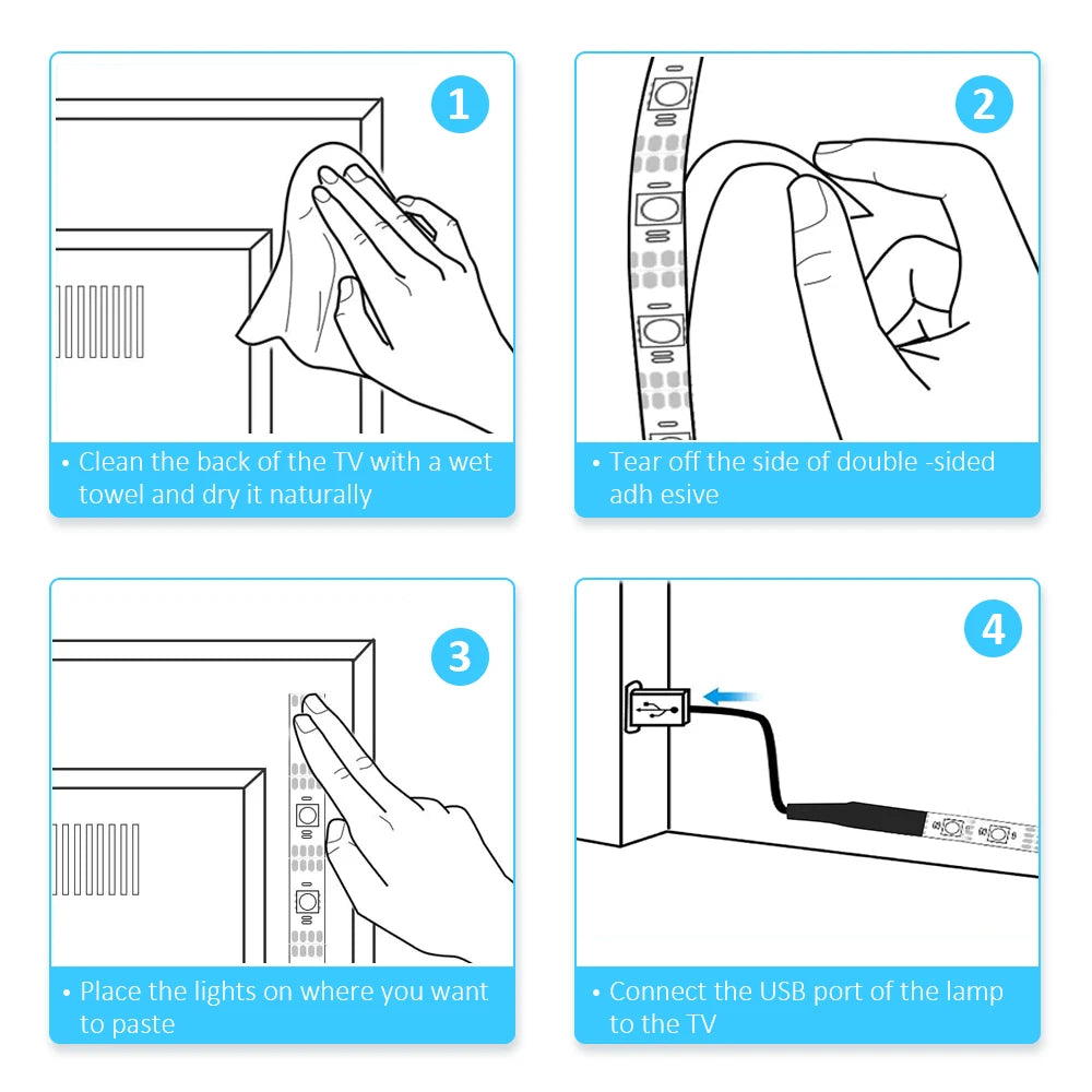 Led Lights for TV USB