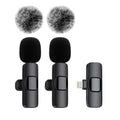 Wireless Microphone Audio Recording Mini Mic For iPhone Android Laptop
